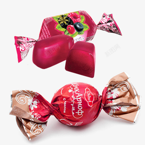 草莓牛奶糖糖果psd免抠素材_新图网 https://ixintu.com 奶糖 水果糖 牛奶糖 糖 糖果 草莓