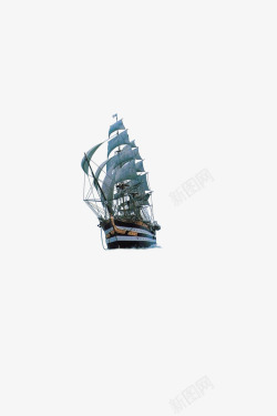 古代帆船素材