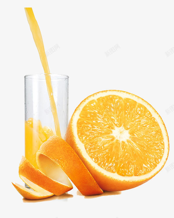 黄橙和果汁psd免抠素材_新图网 https://ixintu.com 果汁 橘子 橙子 橙汁 黄色
