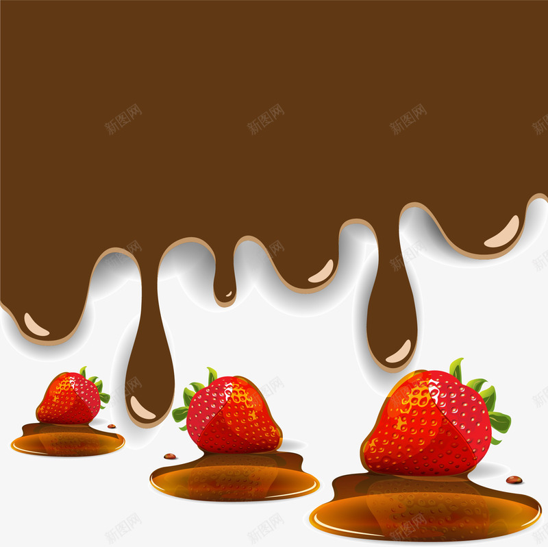 手绘草莓巧克力png免抠素材_新图网 https://ixintu.com 手绘 甜食 草莓巧克力