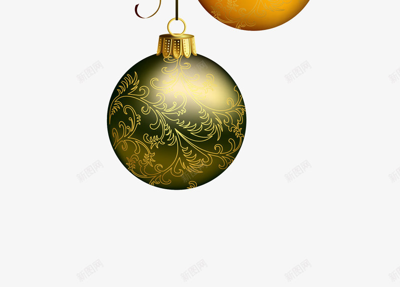 圣诞节装饰必备png免抠素材_新图网 https://ixintu.com 圣诞节 手绘 草 装饰图案 钟