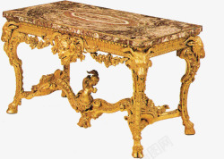 奢华金色方桌素材