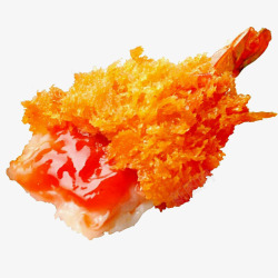 海鲜酱黄金虾球高清图片