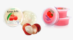 草莓果脆冻酸奶荔枝果冻高清图片
