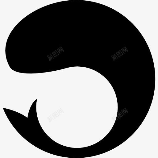 鱼在圆形图标png_新图网 https://ixintu.com 动物 圆形 圆形标志 形状 海洋生物 鱼