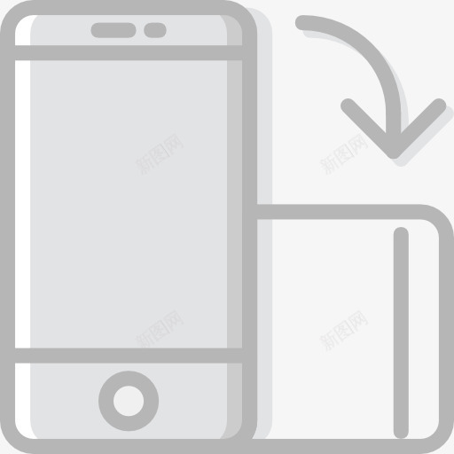 智能手机图标png_新图网 https://ixintu.com UI iPhone 手机 技术 旋转 智能手机 触摸屏