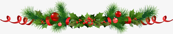 圣诞树藤装饰png免抠素材_新图网 https://ixintu.com 圣诞节 植物 绿色 花环