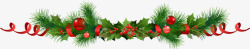 矢量树藤背景装饰圣诞树藤装饰高清图片