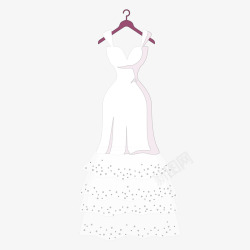 创意新娘婚纱矢量图素材