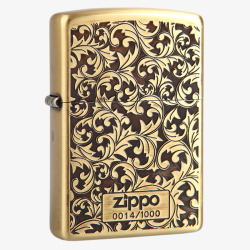 Zippo欧洲风花纹古铜素材
