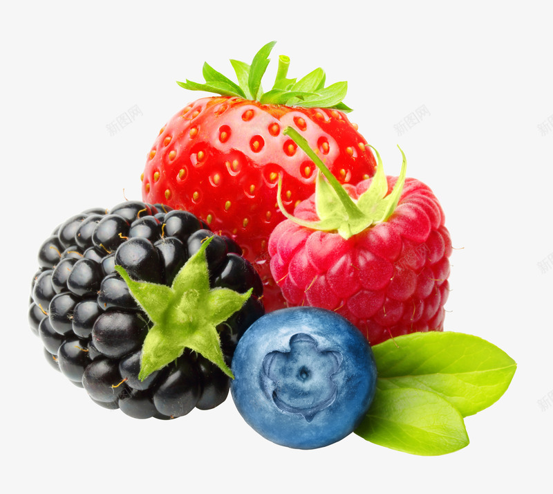 草莓蓝莓桑葚png免抠素材_新图网 https://ixintu.com 图片 桑葚 草莓 蓝莓