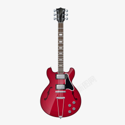 红色电吉他乐器素材