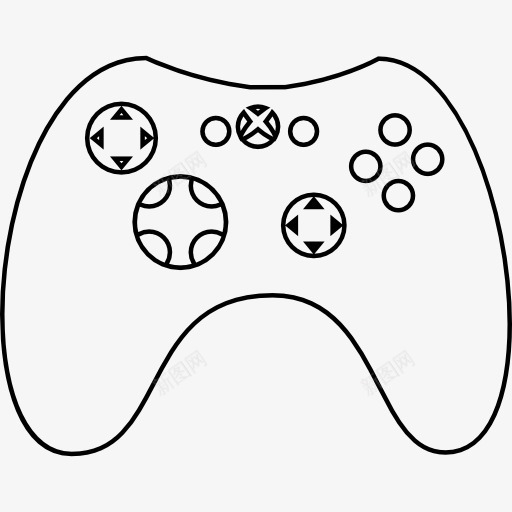 Xbox手柄图标png_新图网 https://ixintu.com Xbox 控制 控制器手柄 游戏技术 视频游戏