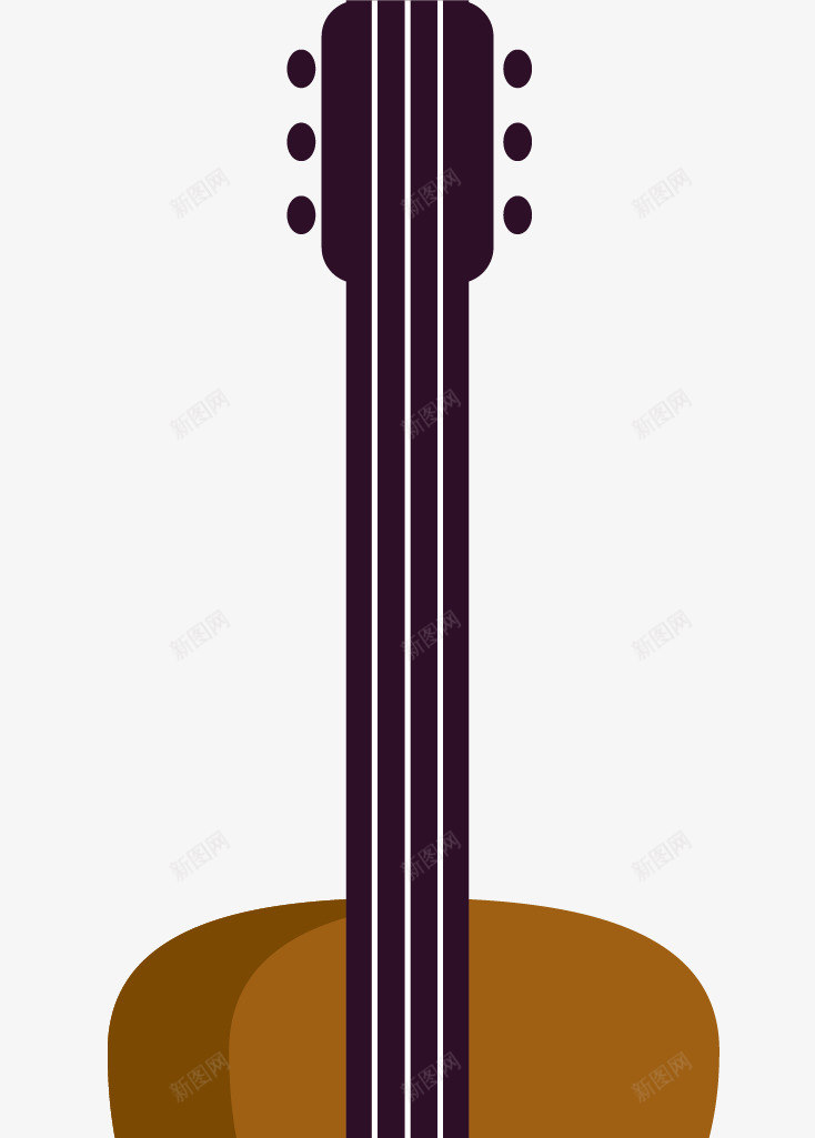 棕色吉他图矢量图ai免抠素材_新图网 https://ixintu.com 乐器 创意 卡通手绘 吉他 棕色 水彩 音乐 矢量图