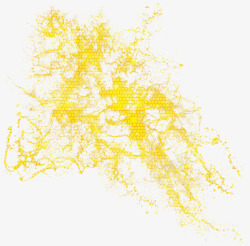 黄色方块纹理水花素材