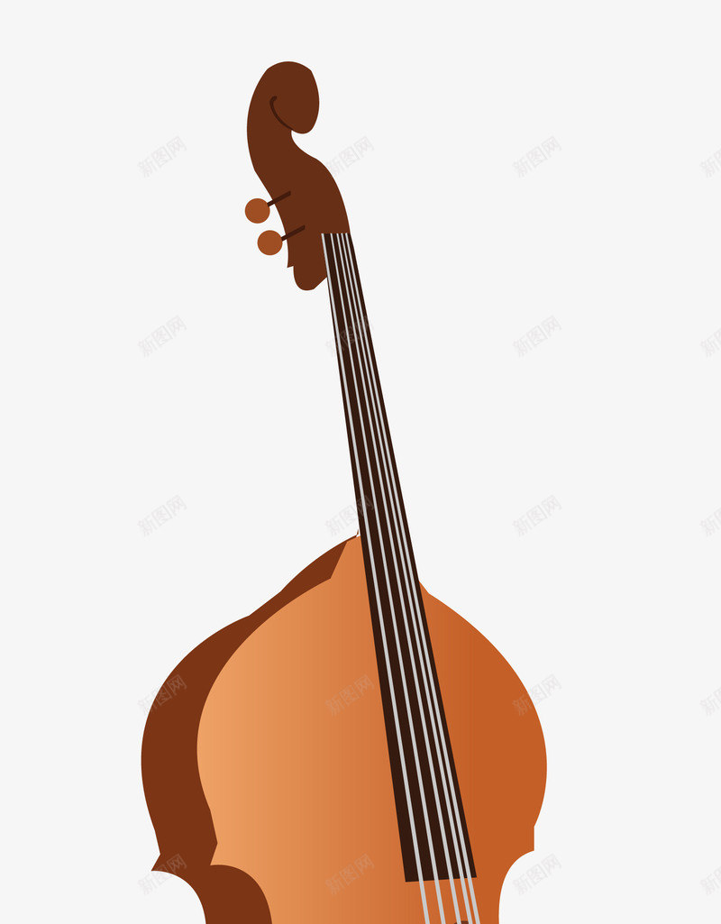 大提琴元素png免抠素材_新图网 https://ixintu.com 乐器 动感 活力 炫彩 电吉他 跳动 音乐元素