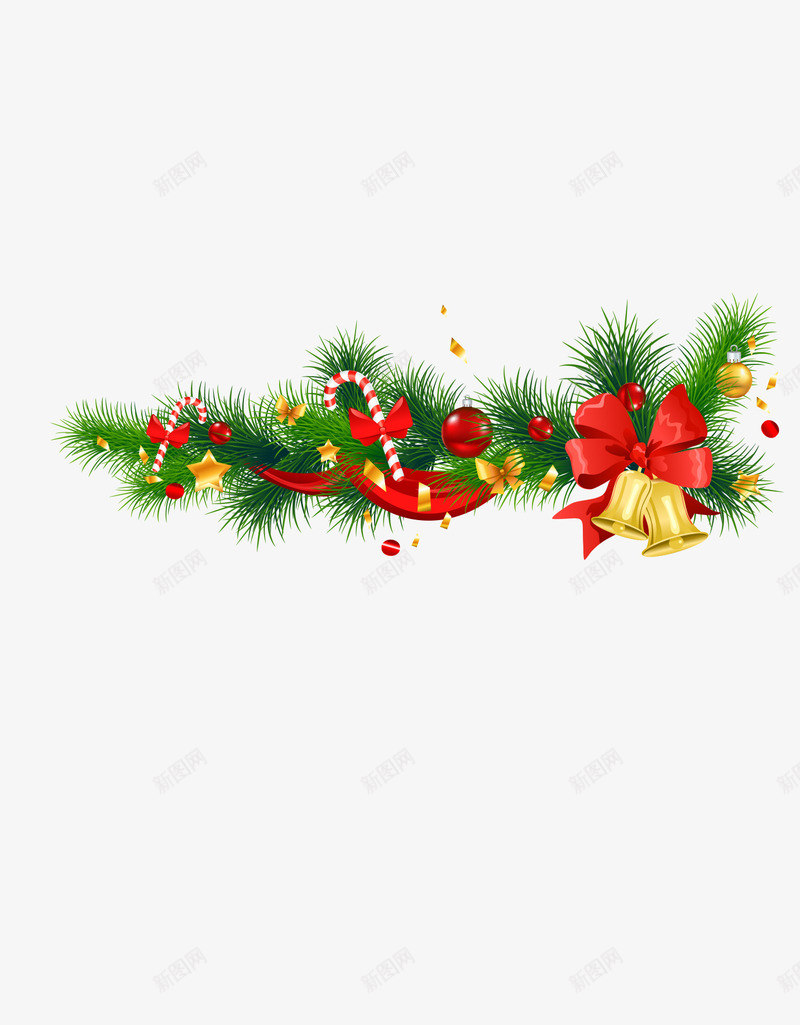 圣诞节装饰金色铃铛png免抠素材_新图网 https://ixintu.com 圣诞节 装饰 金色 铃铛