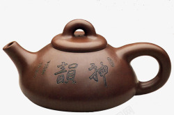 古代罐子中国风茶具紫砂壶高清图片
