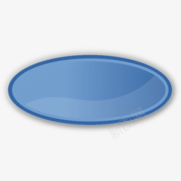 椭圆形蓝色的openicon图标图标