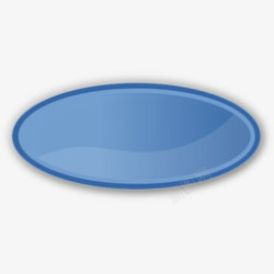 椭圆形的oval33椭圆形蓝色的openicon图标高清图片
