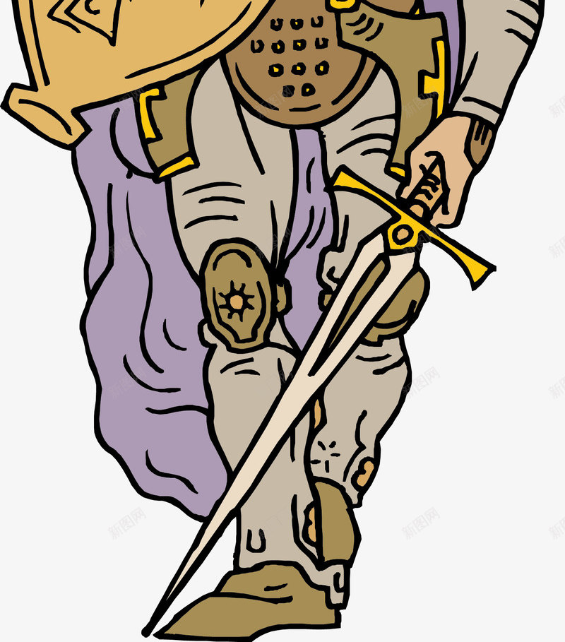 手绘的古代士兵png免抠素材_新图网 https://ixintu.com 古代军队 古代士兵 士兵 头盔 手绘 盾牌