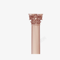 粉金柱子可以适用于喜庆的柱子高清图片