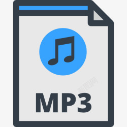 音频文件和文件夹MP3图标高清图片