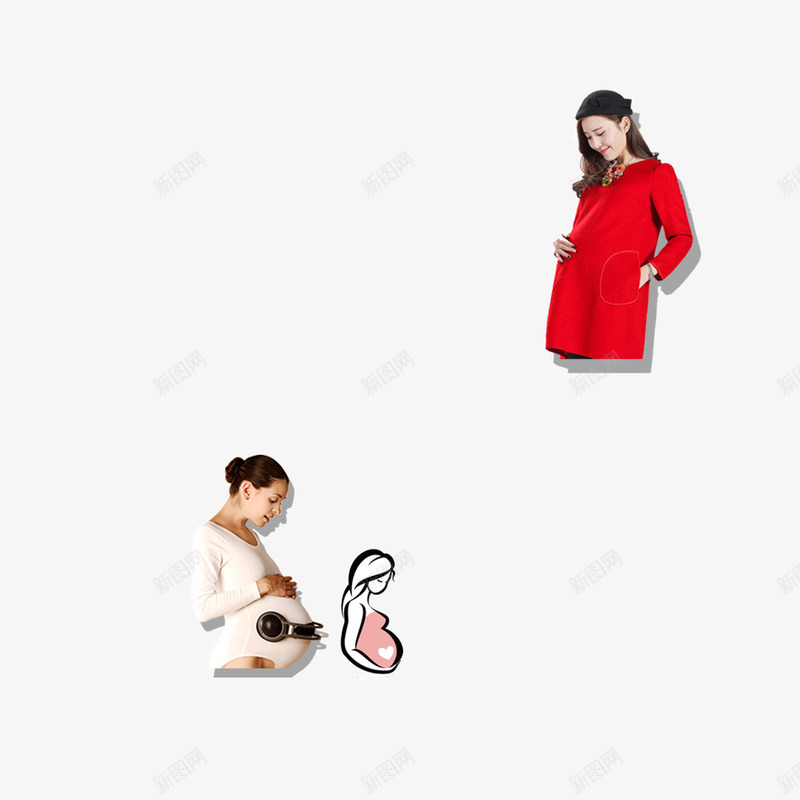 孕妇装饰图案母婴用品png免抠素材_新图网 https://ixintu.com 孕妇 母婴用品 装饰图案