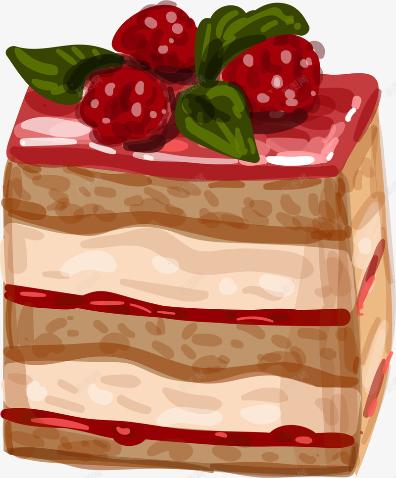 草莓蛋糕甜点png免抠素材_新图网 https://ixintu.com 甜点 草莓 蛋糕 蛋糕甜点