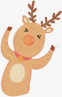 h5水彩麋鹿png免抠素材_新图网 https://ixintu.com h5素材水彩麋鹿 卡通 圣诞节元素 驯鹿