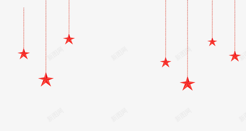 红色五角星挂饰装饰图案png免抠素材_新图网 https://ixintu.com 五角星 免抠PNG 挂饰 红色 装饰图案