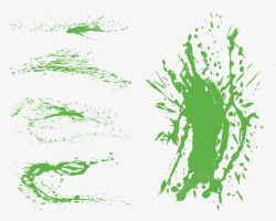 自由随性随性绿色艺术喷涂装饰图案高清图片