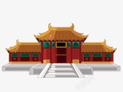 中国风建筑大门建筑素材