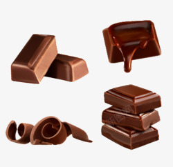 巧克力块零食素材