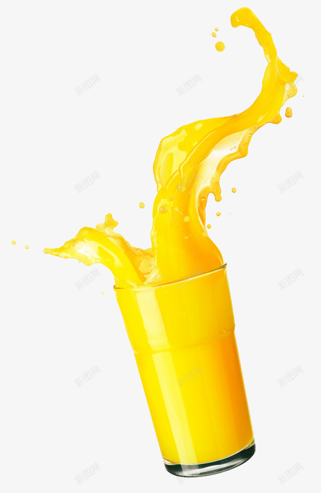 黄色果汁滴落效果png免抠素材_新图网 https://ixintu.com 效果 果汁 黄色