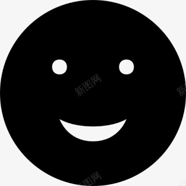 微笑的表情黑脸象征图标图标
