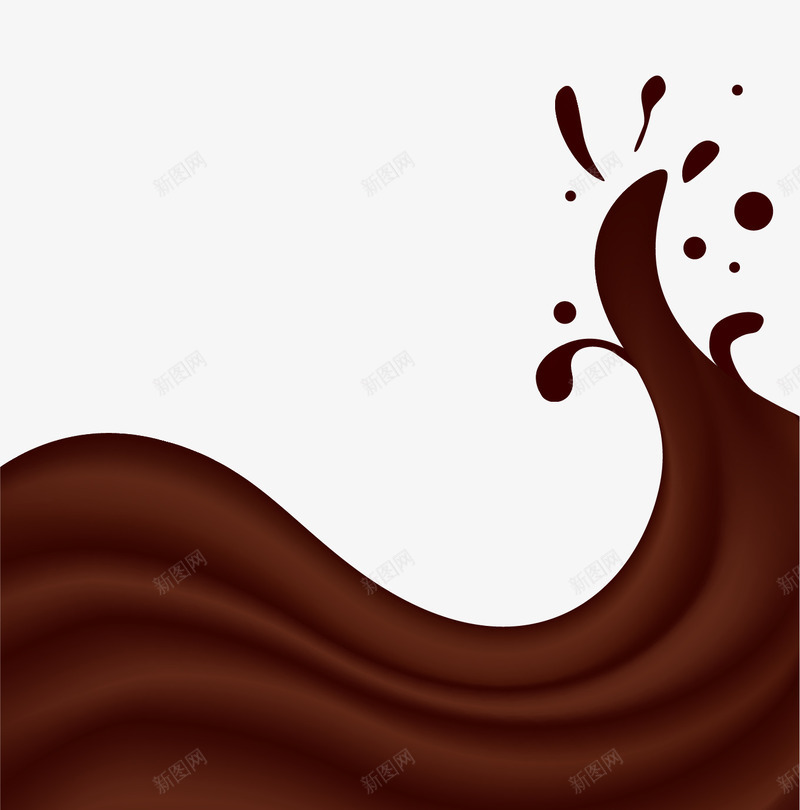 巧克力边框矢量图eps免抠素材_新图网 https://ixintu.com 巧克力 巧克力喷溅 海报 矢量图
