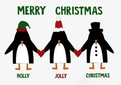 企鹅圣诞素材
