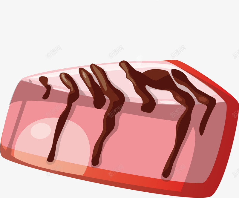 草莓味甜品矢量图ai免抠素材_新图网 https://ixintu.com 创意 女生 奶油 巧克力 粉色 食物 矢量图