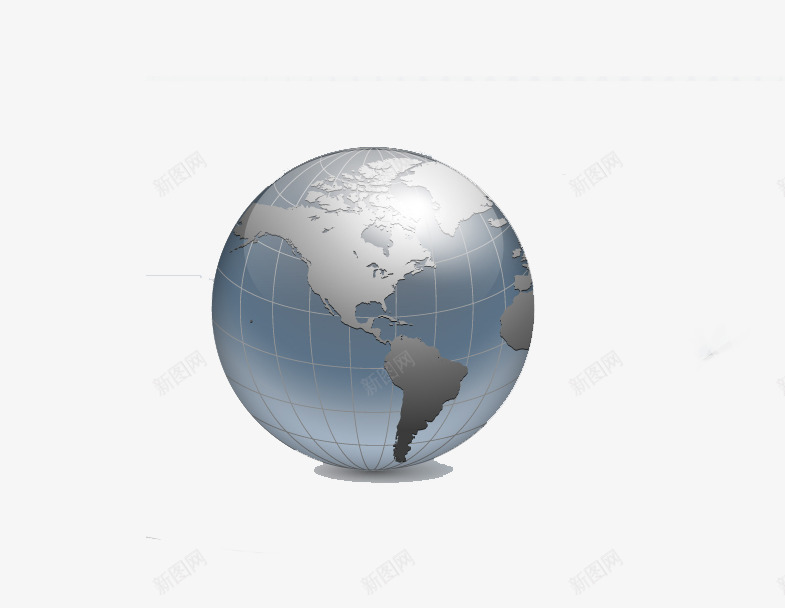 银色地球商务背景png免抠素材_新图网 https://ixintu.com 商务 商务元素 商务素材 地球 银色地球