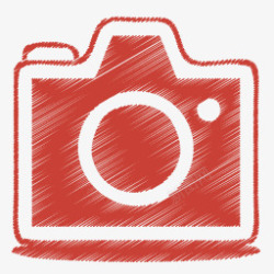 拉吉红色的相机图标高清图片
