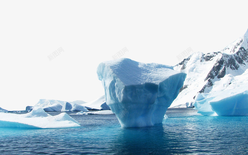 北极冰山png免抠素材_新图网 https://ixintu.com 冰山 北极冰川 景色 模型 白雪