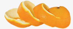 削皮的橙子垃圾的橙子皮高清图片