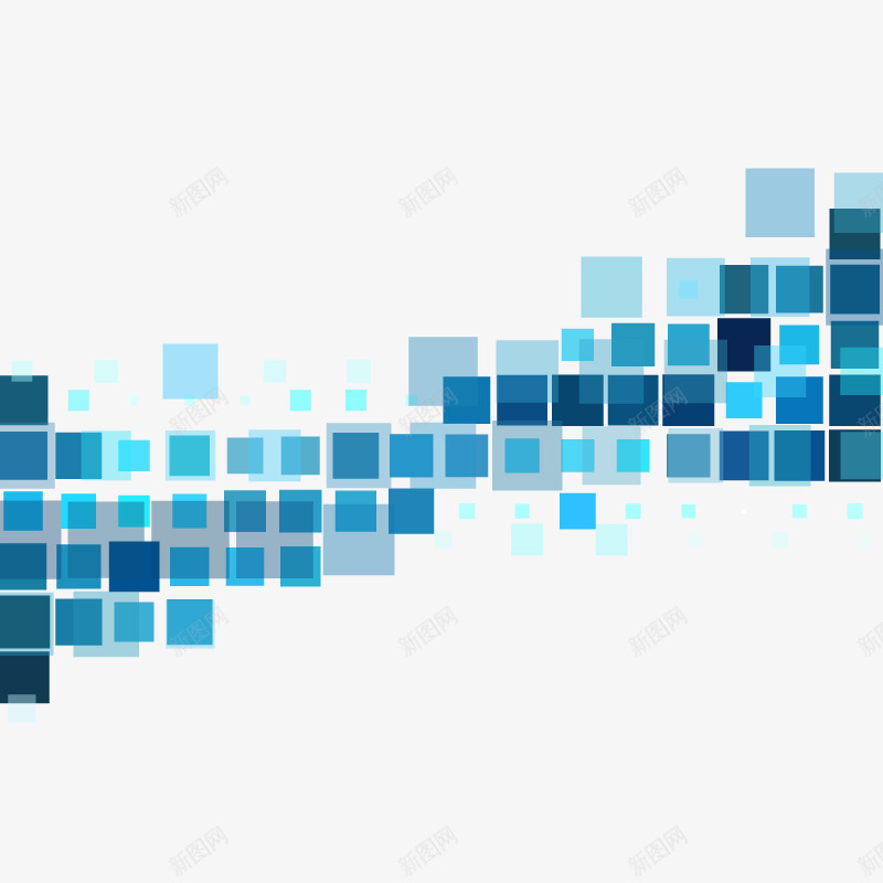 方块背景矢量图ai免抠素材_新图网 https://ixintu.com 蓝色背景 高清 矢量图