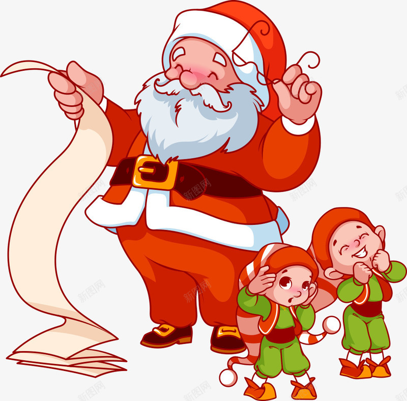 圣诞老人和小孩png免抠素材_新图网 https://ixintu.com 圣诞快乐 圣诞老人 圣诞节 小孩 老人