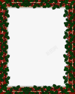 圣诞节日花朵装饰边框背景素材