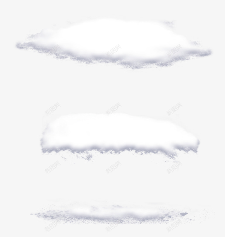 创意合成白色的云朵雪地效果png免抠素材_新图网 https://ixintu.com 云朵 创意 合成 效果 白色 雪地