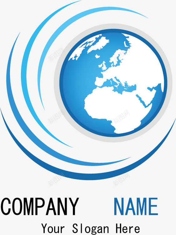 公司logo图标png_新图网 https://ixintu.com logo logo设计 企业logo 公司logo 商业logo 商务 地球 标志标识 蓝色