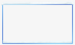 边框雪边框蓝色边框素材