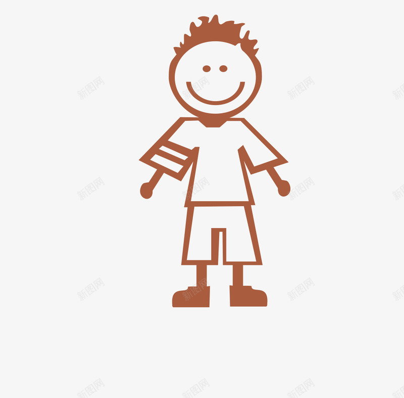 微笑的男生简笔画png免抠素材_新图网 https://ixintu.com 人物 微笑的 手绘图 男生 短发 简笔画 表情